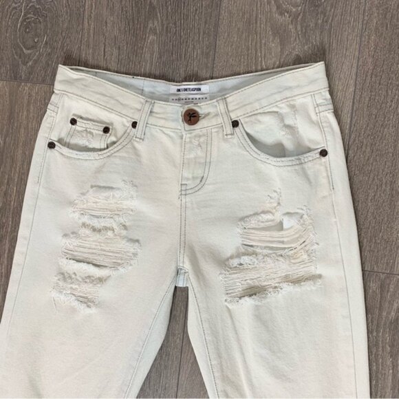 Free People One Teaspoon Xanthe Awesome Baggies Jeans Light Wash straight leg - Picture 3 of 16